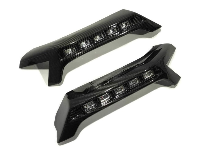 Carbon Brabus Lower Lip with Nolden LEDs for Mercedes-Benz G-Class W463 4x4